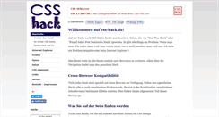 Desktop Screenshot of css-hack.de